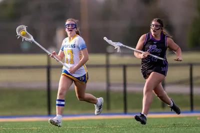 Girls Lacrosse action shot — Homestead vs. Leo, Fort Wayne Indiana
