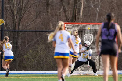 Girls Lacrosse action shot — Homestead vs. Leo, Fort Wayne Indiana