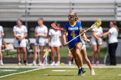 Girls Lacrosse action shot — Homestead vs. Noblesville, Fort Wayne Indiana