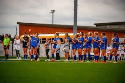 Girls Soccer action shot — Homestead vs. Belmont, Fort Wayne Indiana