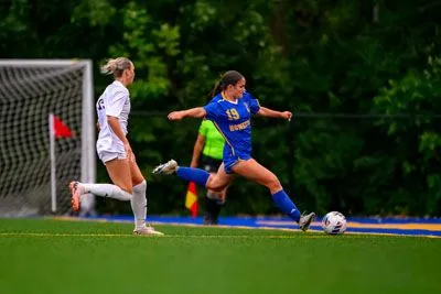 Girls Soccer action shot — Homestead vs. Belmont, Fort Wayne Indiana