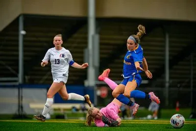 Girls Soccer action shot — Homestead vs. Belmont, Fort Wayne Indiana