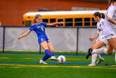 Girls Soccer action shot — Homestead vs. Belmont, Fort Wayne Indiana