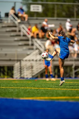 Girls Soccer action shot — Homestead vs. Mount Vernon, Fort Wayne Indiana
