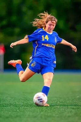 Girls Soccer action shot — Homestead vs. Snider, Fort Wayne Indiana