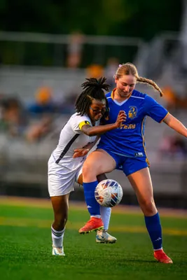 Girls Soccer action shot — Homestead vs. Snider, Fort Wayne Indiana