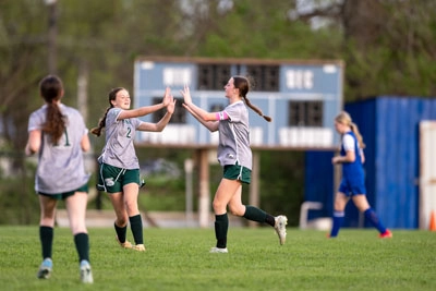 Girls Soccer action shot — Summit vs. Blackhawk Christian, Fort Wayne Indiana