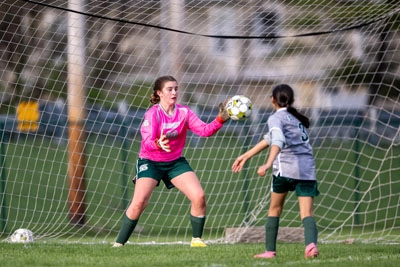 Girls Soccer action shot — Summit vs. Blackhawk Christian, Fort Wayne Indiana