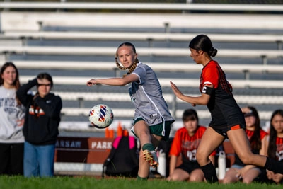 Girls Soccer action shot — Summit vs. Lakeview, Fort Wayne Indiana