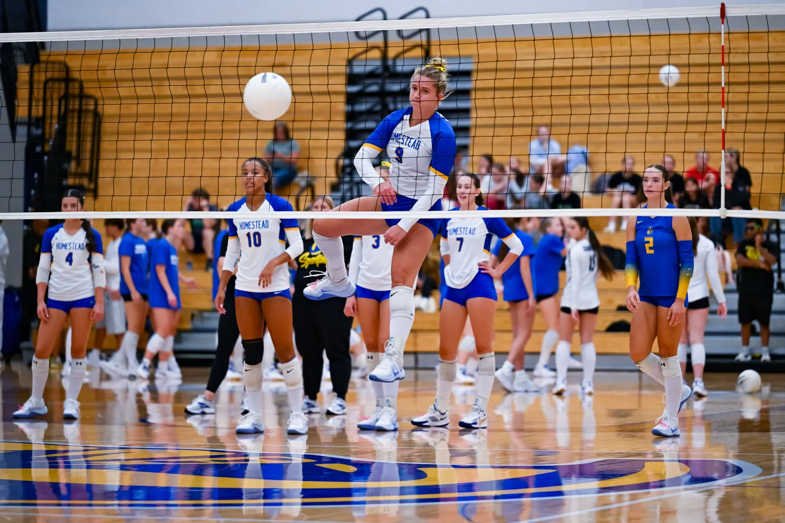 Girls Volleyball action shot — Homestead vs. Carroll, Fort Wayne Indiana