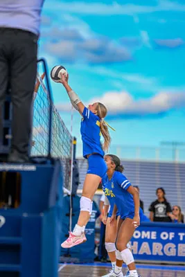 Girls Volleyball action shot — Homestead vs. Carroll, Fort Wayne Indiana