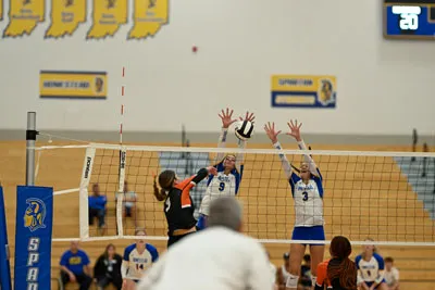 Girls Volleyball action shot — Homestead vs. Northrop, Fort Wayne Indiana