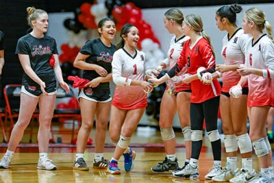 Girls Volleyball action shot — Luers vs. Snider, Fort Wayne Indiana