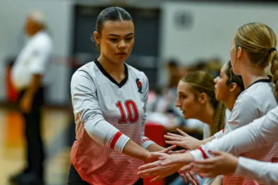 Girls Volleyball action shot — Luers vs. Snider, Fort Wayne Indiana