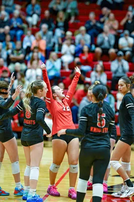 Girls Volleyball action shot — Luers vs. Snider, Fort Wayne Indiana