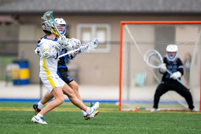Boys Lacrosse action shot — Homestead vs. Heritage Christian, Fort Wayne Indiana