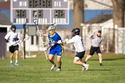 Boys Lacrosse action shot — Homestead vs. Leo, Fort Wayne Indiana