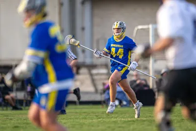 Boys Lacrosse action shot — Homestead vs. Leo, Fort Wayne Indiana