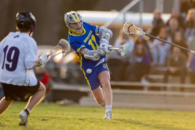 Boys Lacrosse action shot — Homestead vs. Leo, Fort Wayne Indiana