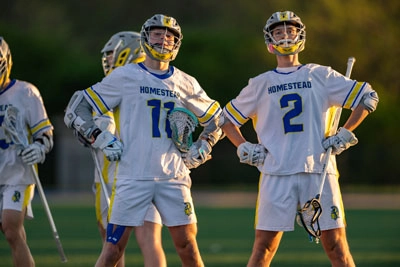 Boys Lacrosse action shot — Homestead vs. Northridge, Fort Wayne Indiana