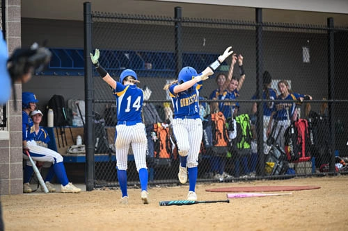 Softball action shot — Homestead vs. Bellmont, Fort Wayne Indiana
