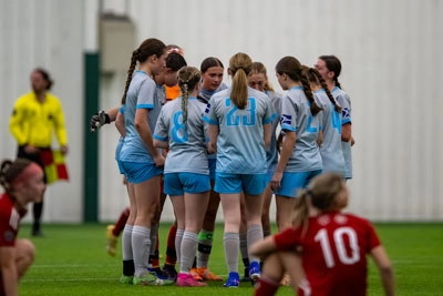 Girls Soccer action shot — Koln vs. Southern Indiana United, Fort Wayne Indiana