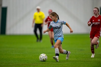 Girls Soccer action shot — Koln vs. Southern Indiana United, Fort Wayne Indiana