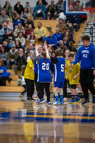 Unified Basketball action shot — Homestead vs. Carroll, Fort Wayne Indiana