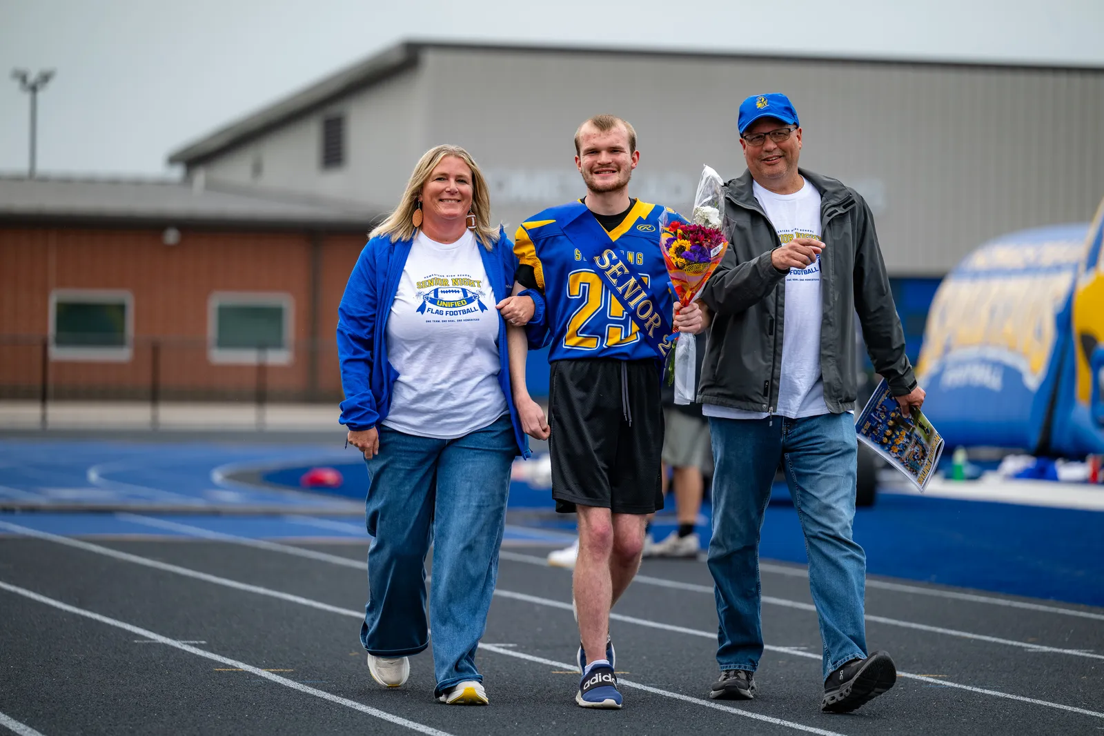 Unified Flag Football action shot — Homestead, Fort Wayne Indiana