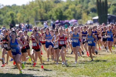 Cross Country action shot — Homestead, Fort Wayne Indiana
