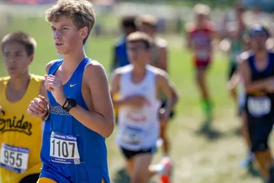 Cross Country action shot — Homestead, Fort Wayne Indiana