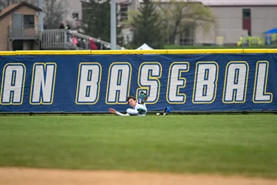 Baseball action shot — Homestead vs. Bellmont, Fort Wayne Indiana
