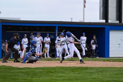 Baseball action shot — Homestead vs. Carroll, Fort Wayne Indiana