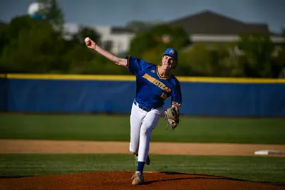Baseball action shot — Homestead vs. Northrop, Fort Wayne Indiana