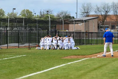 Baseball action shot — Homestead vs. Columbia City, Fort Wayne Indiana