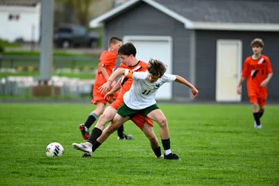 Boys Soccer action shot — Summit vs. Edgewood, Fort Wayne Indiana