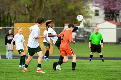 Boys Soccer action shot — Summit vs. Edgewood, Fort Wayne Indiana