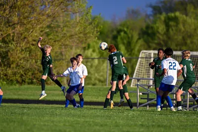 Boys Soccer action shot — Summit vs. Maple Creek, Fort Wayne Indiana