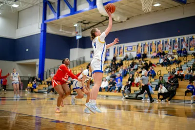 Girls Basketball action shot — Homestead vs. Wayne, Fort Wayne Indiana