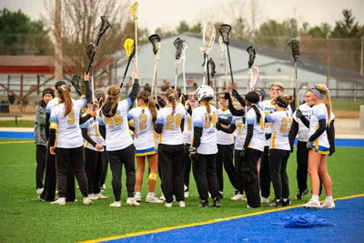 Girls Lacrosse action shot — Homestead vs. Leo, Fort Wayne Indiana