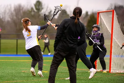 Girls Lacrosse action shot — Homestead vs. Leo, Fort Wayne Indiana