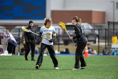 Girls Lacrosse action shot — Homestead vs. Noblesville, Fort Wayne Indiana