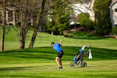Golf action shot — Homestead vs. Warsaw, Fort Wayne Indiana