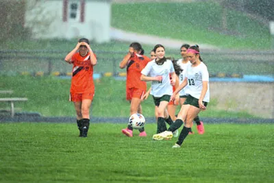 Girls Soccer action shot — Summit vs. Edgewood, Fort Wayne Indiana