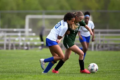 Girls Soccer action shot — Summit vs. Maple Creek, Fort Wayne Indiana