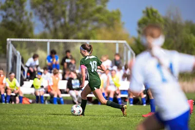 Girls Soccer action shot — Summit vs. Maple Creek, Fort Wayne Indiana