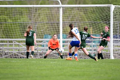 Girls Soccer action shot — Summit vs. Maple Creek, Fort Wayne Indiana