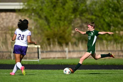 Girls Soccer action shot — Summit vs. New Haven, Fort Wayne Indiana