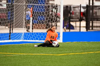 Girls Soccer action shot — Summit vs. Woodside, Fort Wayne Indiana