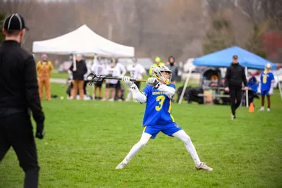 Boys Lacrosse action shot — Homestead vs. Snider, Fort Wayne Indiana